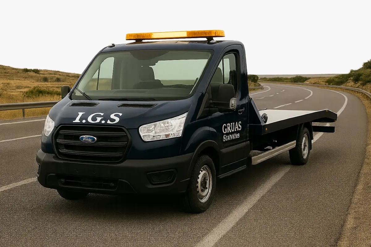 I.G.S Plateau-Abschleppwagen auf der Straße